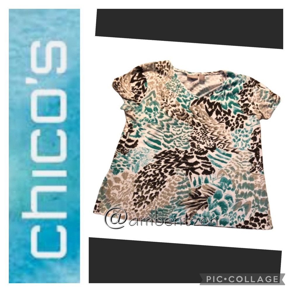 Chico’s top size 1 (M - 8) - Picture 1 of 5